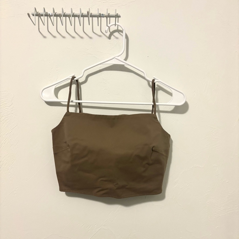 & Other Stories Tan Cropped Tank